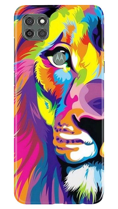 Colorful Lion Mobile Back Case for Moto G9 Power (Design - 110) Colorful Lion Case for Moto G9 Power (Design - 110)