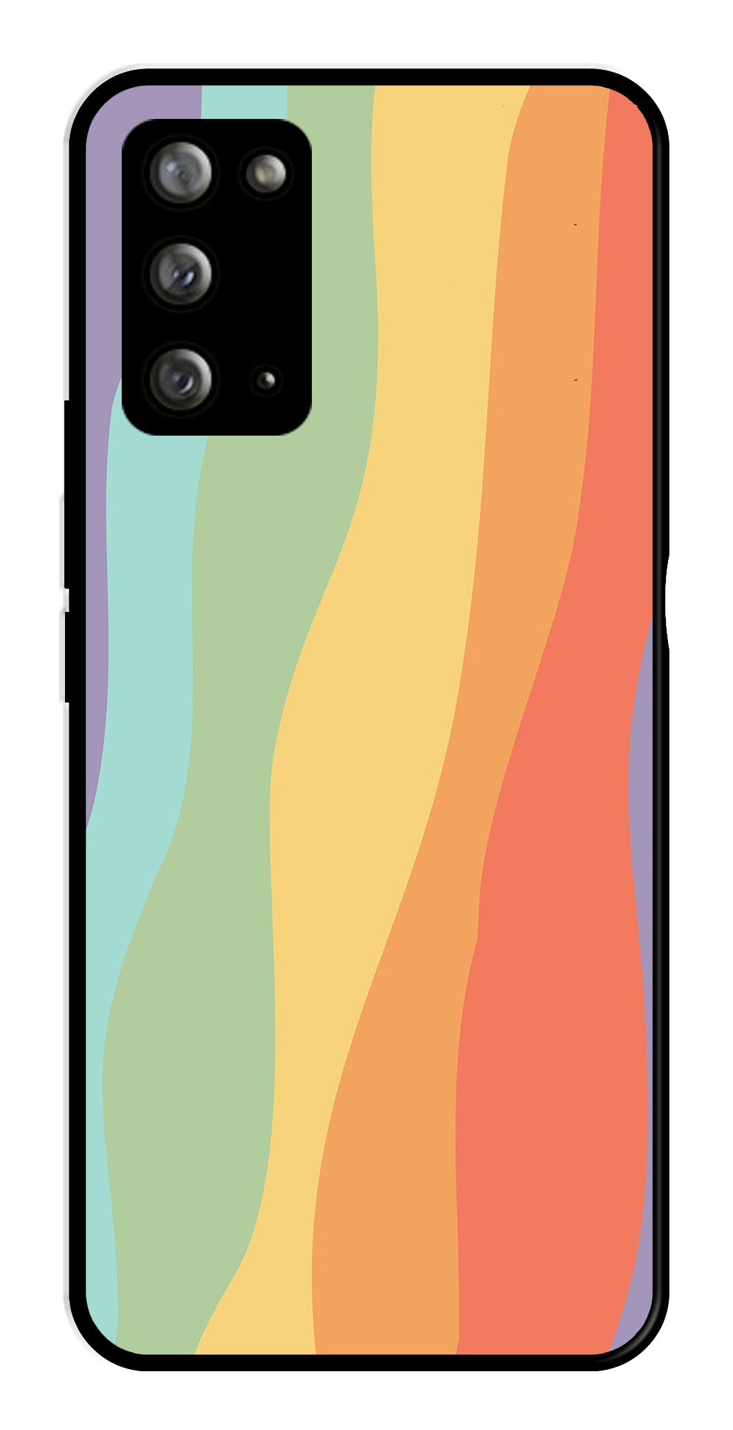 Muted Rainbow Metal Mobile Case for Samsung Galaxy Note 20 Muted Rainbow Metal Mobile Case for Samsung Galaxy Note 20 (Design No -02)