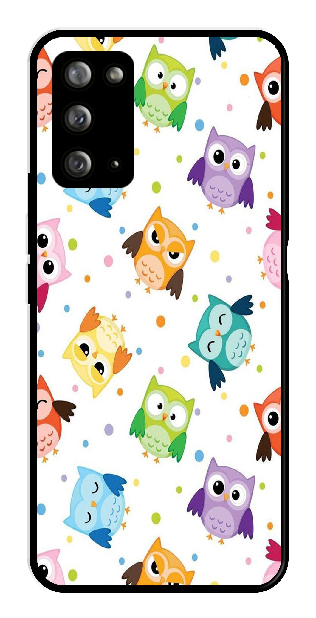 Owls Pattern Metal Mobile Case for Samsung Galaxy Note 20 Owls Pattern Metal Mobile Case for Samsung Galaxy Note 20 (Design No -20)