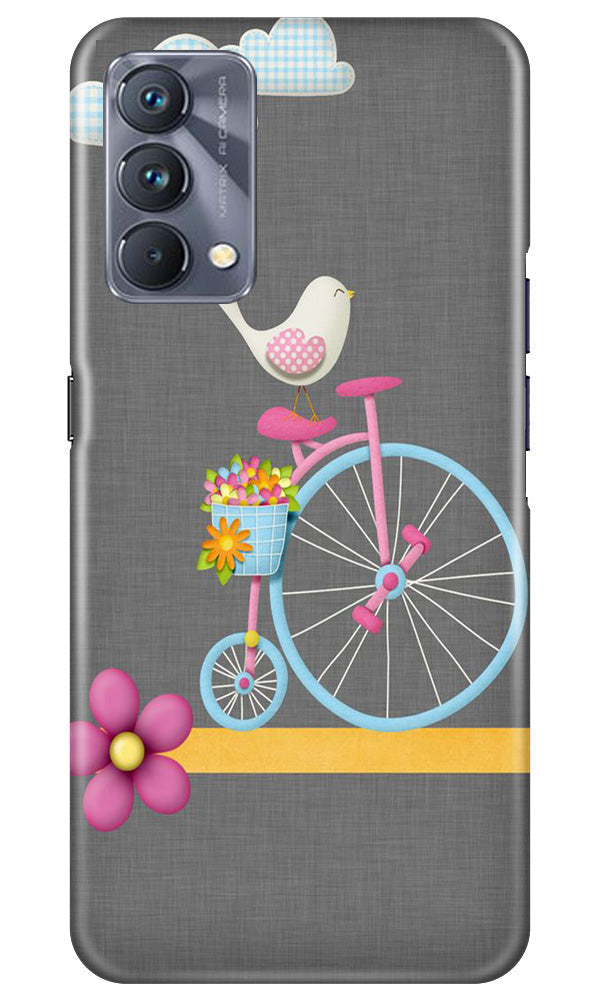 Sparron with cycle Mobile Back Case for Realme GT 5G Master Edition (Design - 34) Sparron with cycle Case for Realme GT 5G Master Edition