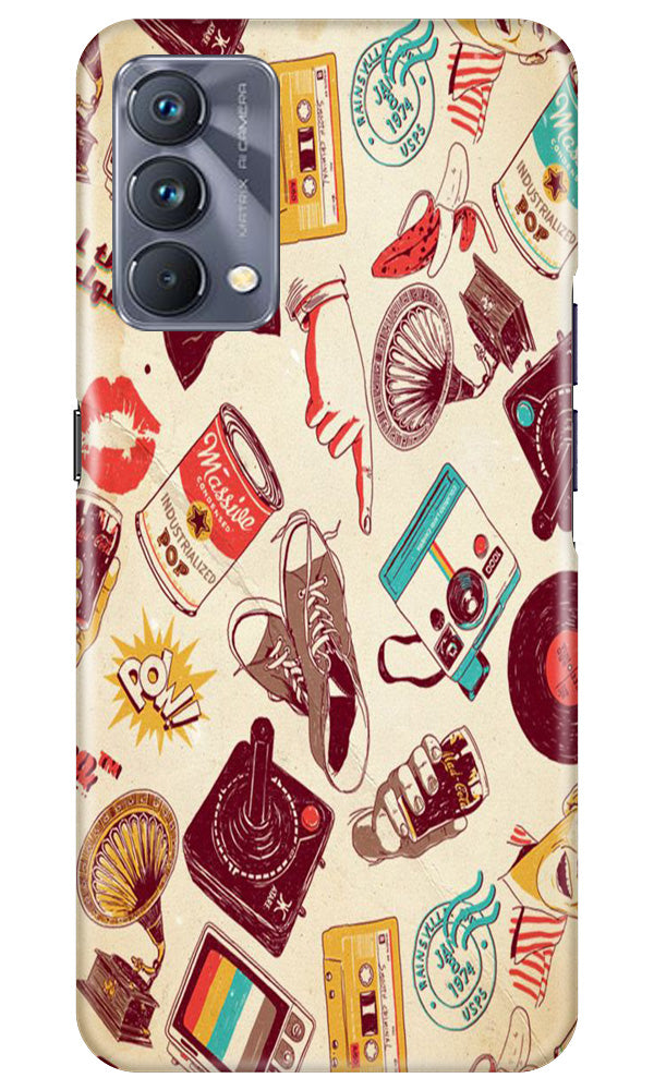 Vintage Mobile Back Case for Realme GT 5G Master Edition (Design - 35) Vintage Case for Realme GT 5G Master Edition