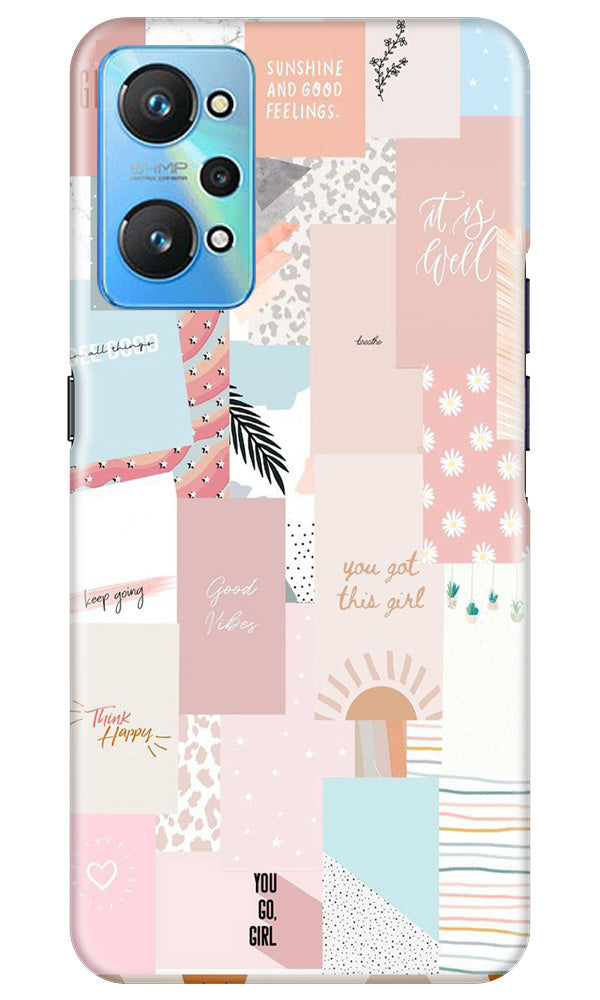 Shinny Blue Background Mobile Back Case for Realme GT Neo 2 (Design - 32) Shinny Blue Background Case for Realme GT Neo 2