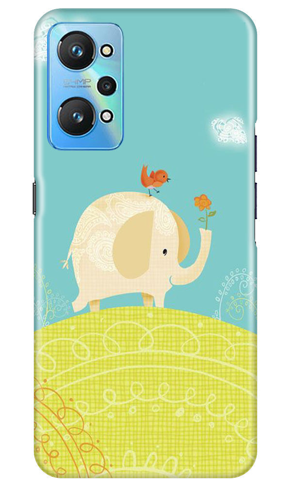 Elephant Painting Mobile Back Case for Realme GT Neo 2 (Design - 46) Elephant Painting Case for Realme GT Neo 2