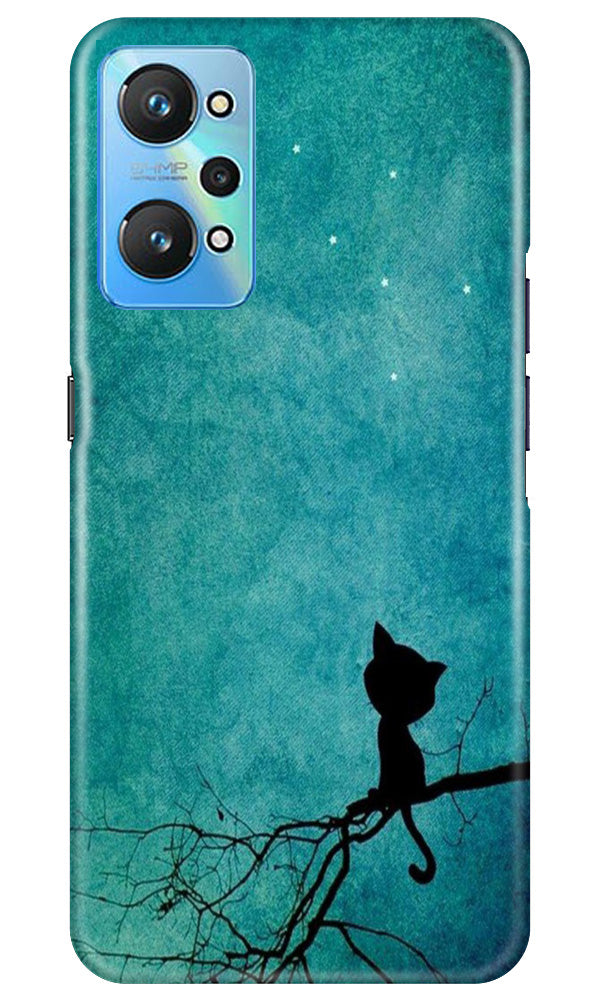 Moon cat Mobile Back Case for Realme GT Neo 2 (Design - 70) Moon cat Case for Realme GT Neo 2