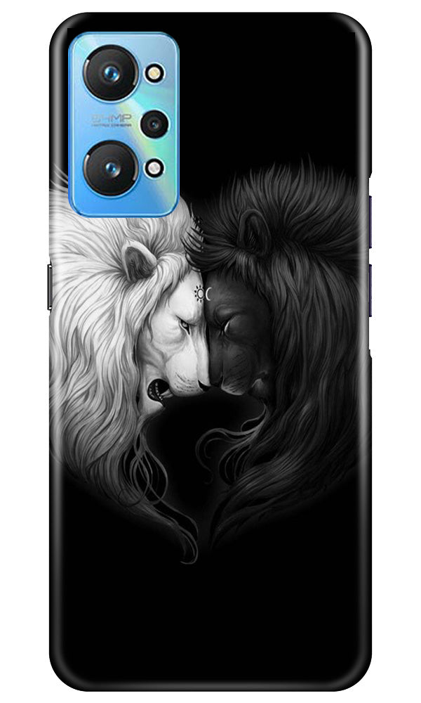 Dark White Lion Mobile Back Case for Realme GT Neo 2 (Design - 140) Dark White Lion Case for Realme GT Neo 2 (Design - 140)