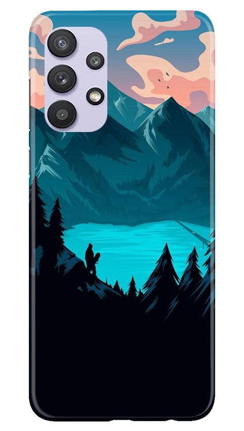 Mountains Mobile Back Case for Samsung Galaxy A32 5G (Design - 186) Mountains Case for Samsung Galaxy A32 5G (Design - 186)