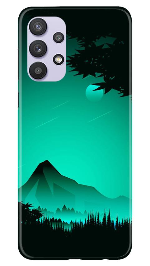Moon Mountain Mobile Back Case for Samsung Galaxy A32 5G (Design - 204) Moon Mountain Case for Samsung Galaxy A32 5G (Design - 204)
