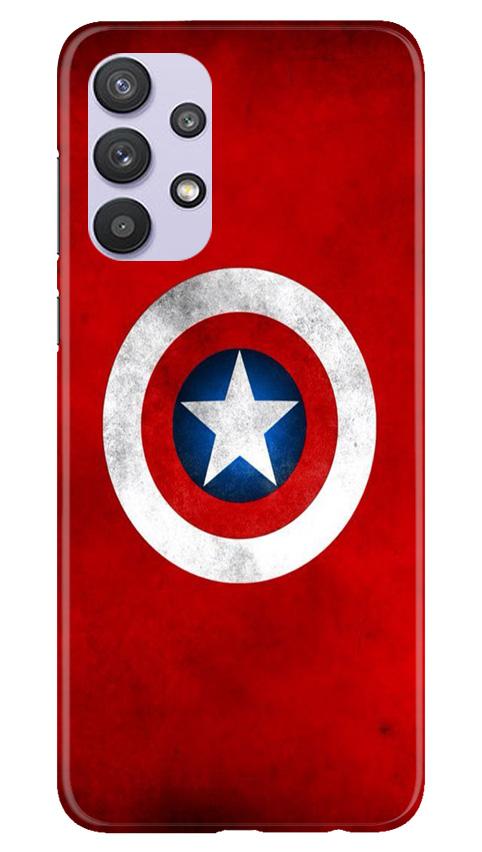 Captain America Mobile Back Case for Samsung Galaxy A32 5G (Design - 249) Captain America Case for Samsung Galaxy A32 5G (Design No. 249)