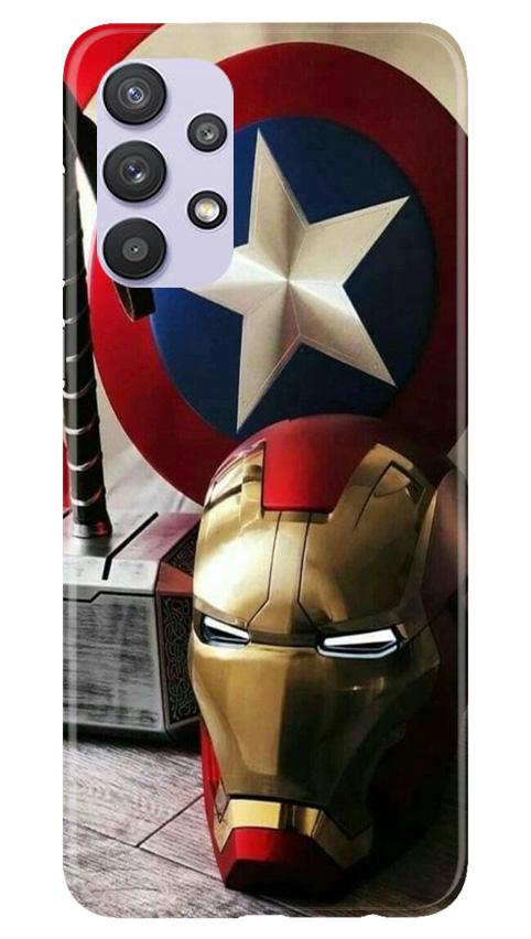 Ironman Captain America Mobile Back Case for Samsung Galaxy A32 5G (Design - 254) Ironman Captain America Case for Samsung Galaxy A32 5G (Design No. 254)