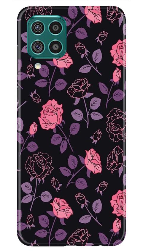 Rose Pattern Mobile Back Case for Samsung Galaxy F22 (Design - 2) Rose Pattern Case for Samsung Galaxy F22
