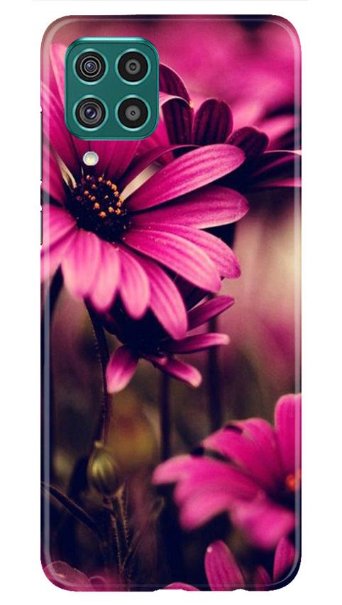 Purple Daisy Mobile Back Case for Samsung Galaxy A12 (Design - 65) Purple Daisy Case for Samsung Galaxy A12