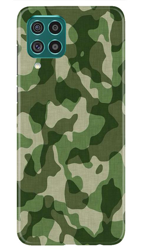 Army Camouflage Mobile Back Case for Samsung Galaxy F22 (Design - 106) Army Camouflage Case for Samsung Galaxy F22 (Design - 106)
