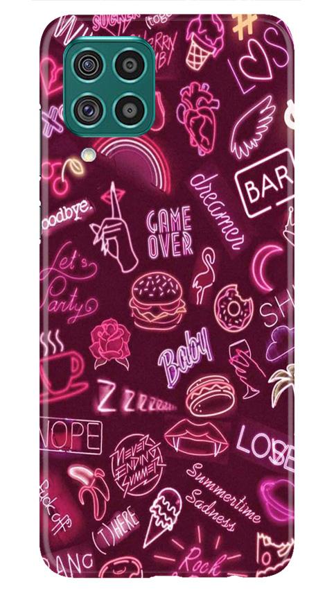 Party Theme Mobile Back Case for Samsung Galaxy F22 (Design - 392) Party Theme Mobile Back Case for Samsung Galaxy F22 (Design - 392)