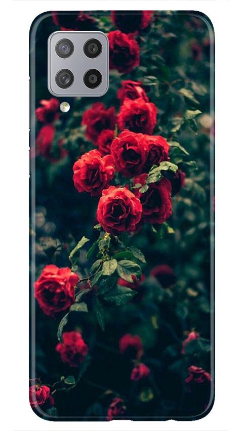 Red Rose Mobile Back Case for Samsung Galaxy M42 (Design - 66) Red Rose Case for Samsung Galaxy M42