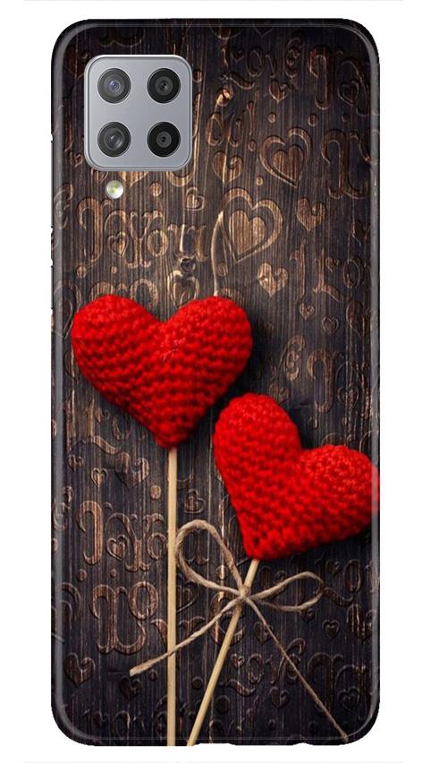 Red Hearts Mobile Back Case for Samsung Galaxy M42 (Design - 80) Red Hearts Case for Samsung Galaxy M42