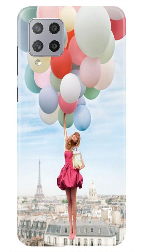 Girl with Baloon Mobile Back Case for Samsung Galaxy M42 (Design - 84) Girl with Baloon Case for Samsung Galaxy M42