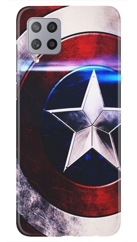 Captain America Shield Mobile Back Case for Samsung Galaxy M42 (Design - 250) Captain America Shield Case for Samsung Galaxy M42 (Design No. 250)