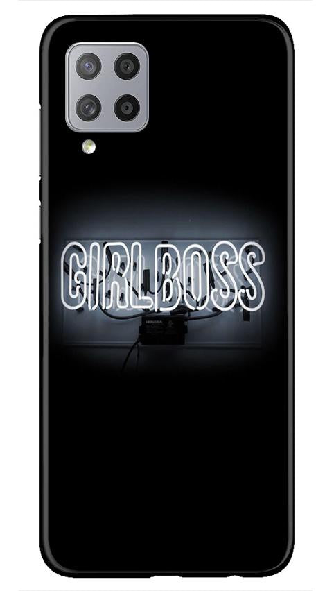 Girl Boss Black Mobile Back Case for Samsung Galaxy M42 (Design - 268) Girl Boss Black Case for Samsung Galaxy M42 (Design No. 268)