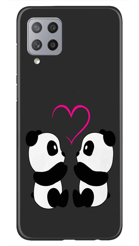 Panda Love Mobile Back Case for Samsung Galaxy M42 (Design - 398) Panda Love Mobile Back Case for Samsung Galaxy M42 (Design - 398)
