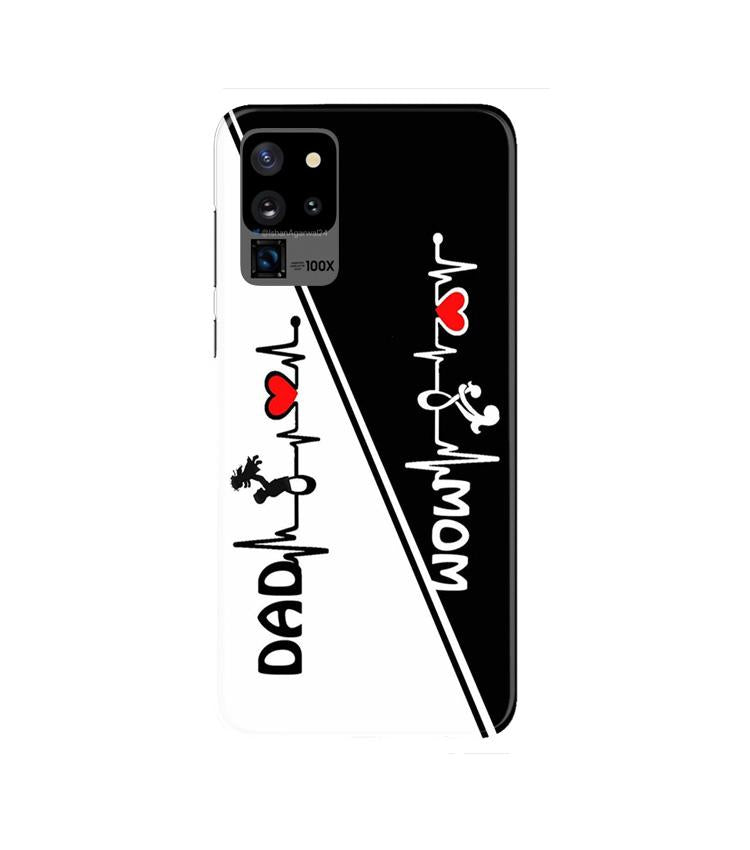 Love Mom Dad Mobile Back Case for Galaxy S20 Ultra (Design - 385)
