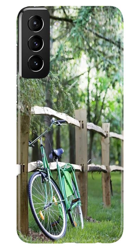 Bicycle Mobile Back Case for Samsung Galaxy S21 Plus (Design - 208) Bicycle Case for Samsung Galaxy S21 Plus (Design No. 208)