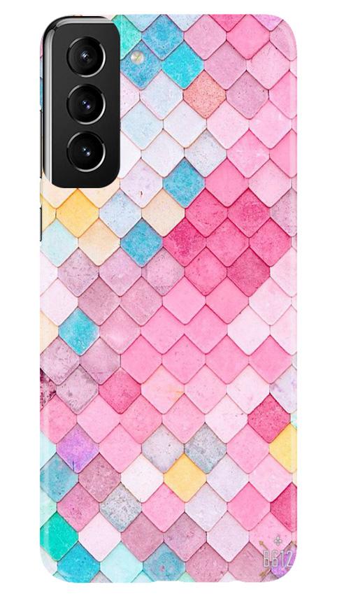 Pink Pattern Mobile Back Case for Samsung Galaxy S21 Plus (Design - 215) Pink Pattern Case for Samsung Galaxy S21 Plus (Design No. 215)