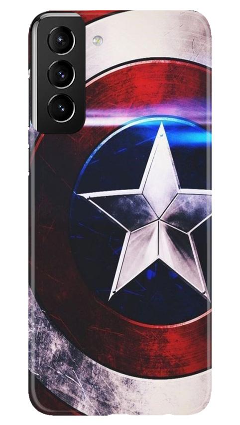 Captain America Shield Mobile Back Case for Samsung Galaxy S21 Plus (Design - 250) Captain America Shield Case for Samsung Galaxy S21 Plus (Design No. 250)
