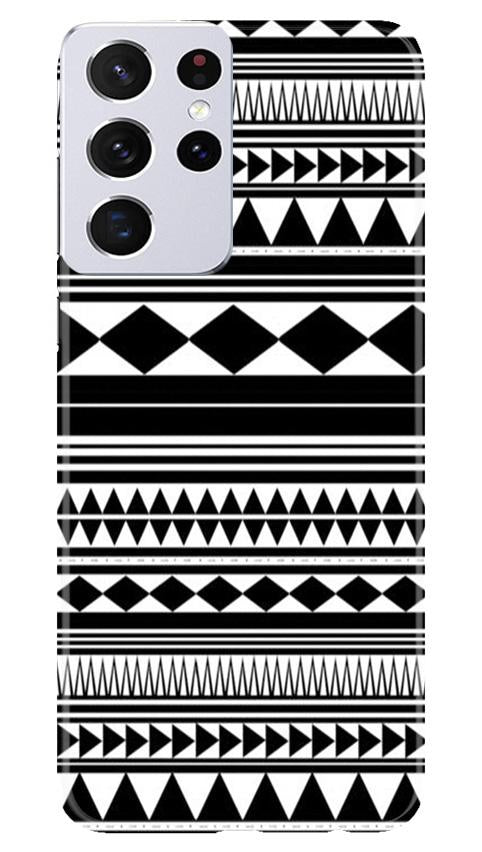 Black white Pattern Mobile Back Case for Samsung Galaxy S21 Ultra (Design - 5) Black white Pattern Case for Samsung Galaxy S21 Ultra
