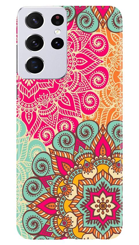 Rangoli art Mobile Back Case for Samsung Galaxy S21 Ultra (Design - 6) Rangoli art Case for Samsung Galaxy S21 Ultra
