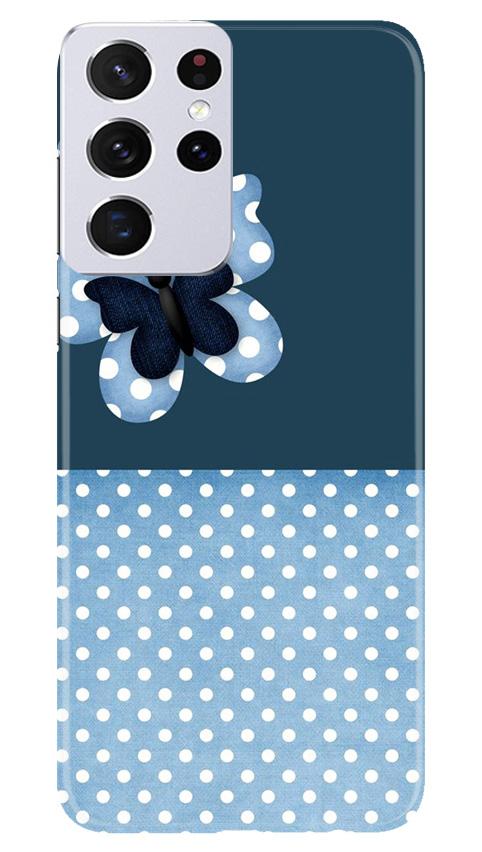 White dots Butterfly Mobile Back Case for Samsung Galaxy S21 Ultra (Design - 31) White dots Butterfly Case for Samsung Galaxy S21 Ultra