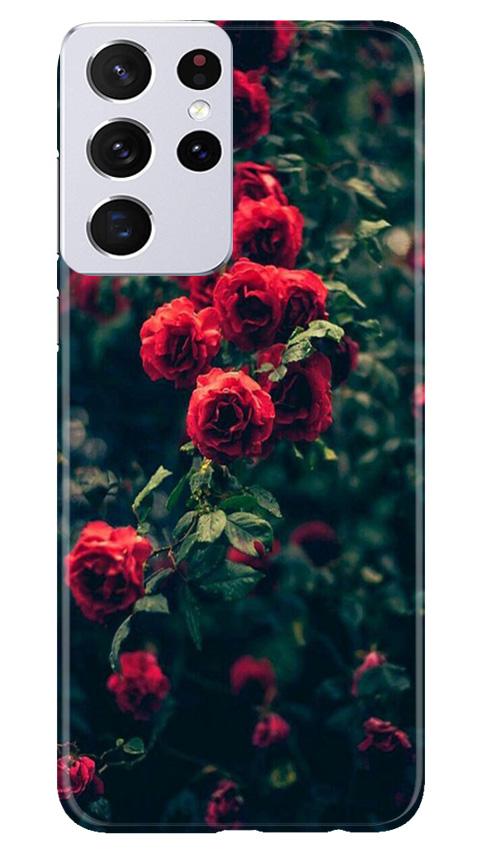 Red Rose Mobile Back Case for Samsung Galaxy S21 Ultra (Design - 66) Red Rose Case for Samsung Galaxy S21 Ultra