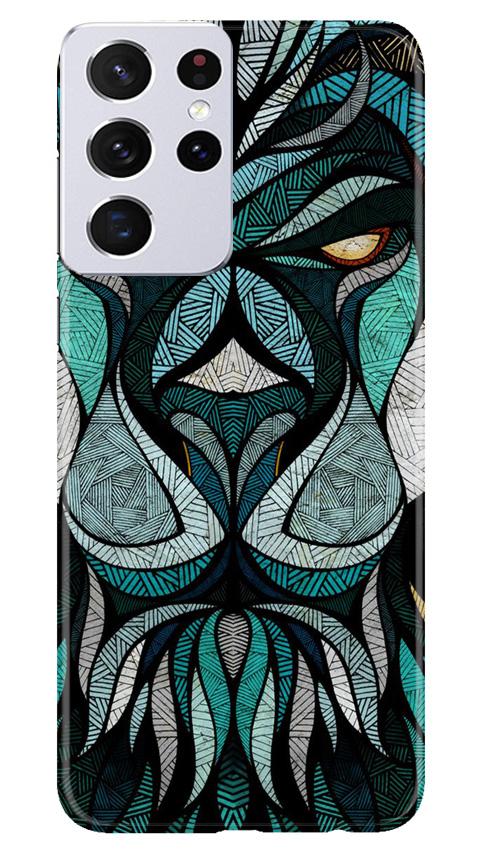 Lion Mobile Back Case for Samsung Galaxy S21 Ultra (Design - 97) Lion Case for Samsung Galaxy S21 Ultra