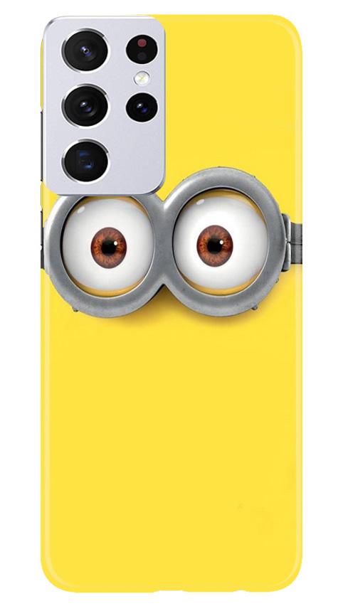 Minions Mobile Back Case for Samsung Galaxy S21 Ultra (Design - 128) Minions Case for Samsung Galaxy S21 Ultra (Design - 128)