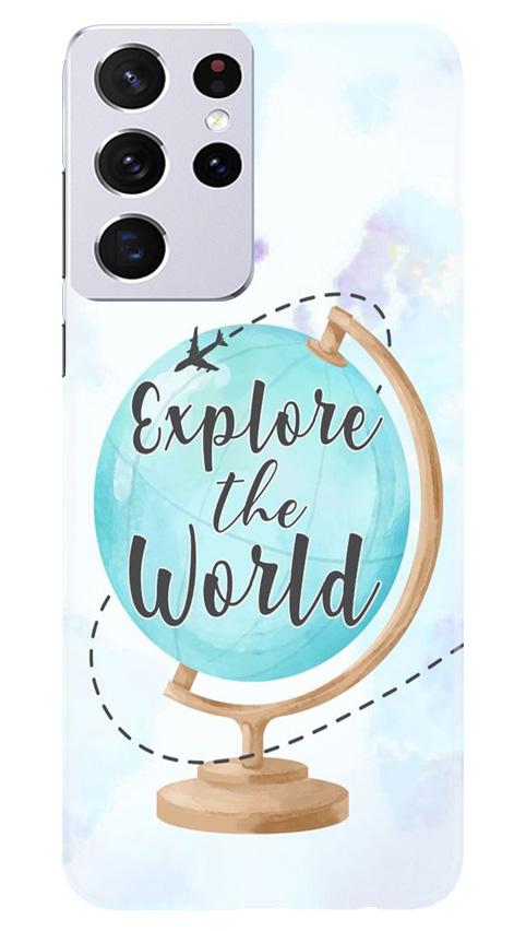 Explore the World Mobile Back Case for Samsung Galaxy S21 Ultra (Design - 207) Explore the World Case for Samsung Galaxy S21 Ultra (Design No. 207)