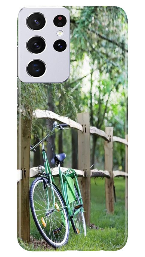 Bicycle Mobile Back Case for Samsung Galaxy S21 Ultra (Design - 208) Bicycle Case for Samsung Galaxy S21 Ultra (Design No. 208)