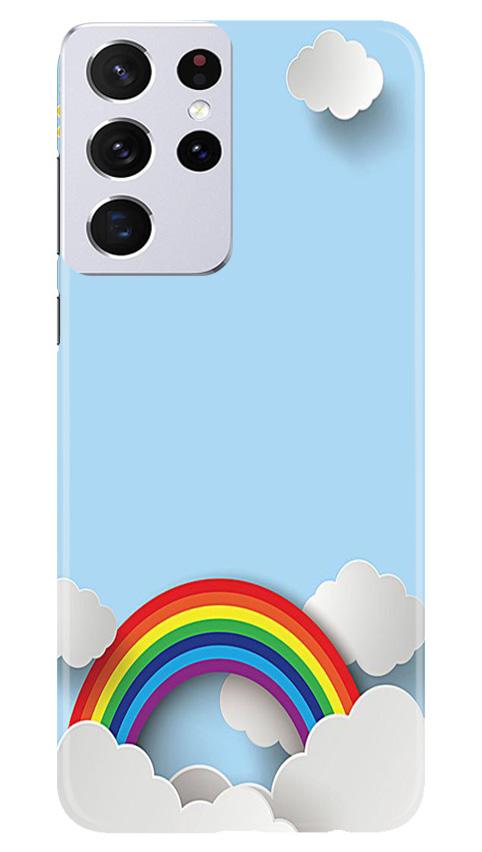 Rainbow Mobile Back Case for Samsung Galaxy S21 Ultra (Design - 225) Rainbow Case for Samsung Galaxy S21 Ultra (Design No. 225)