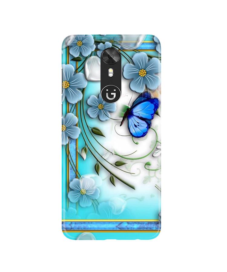 Blue Butterfly Mobile Back Case for Gionee A1 (Design - 21) Blue Butterfly Case for Gionee A1
