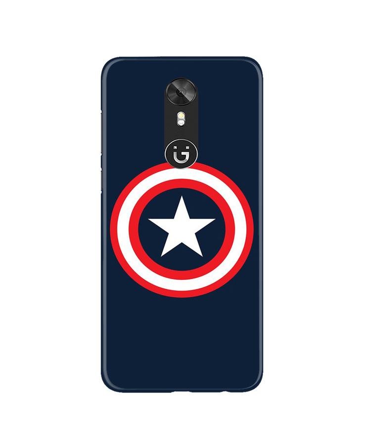 Captain America Mobile Back Case for Gionee A1 (Design - 42) Captain America Case for Gionee A1