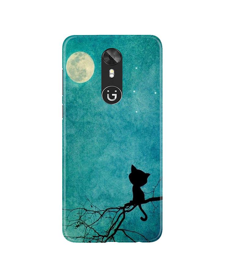 Moon cat Mobile Back Case for Gionee A1 (Design - 70) Moon cat Case for Gionee A1