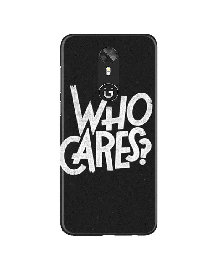 Who Cares Mobile Back Case for Gionee A1 (Design - 94) Who Cares Case for Gionee A1