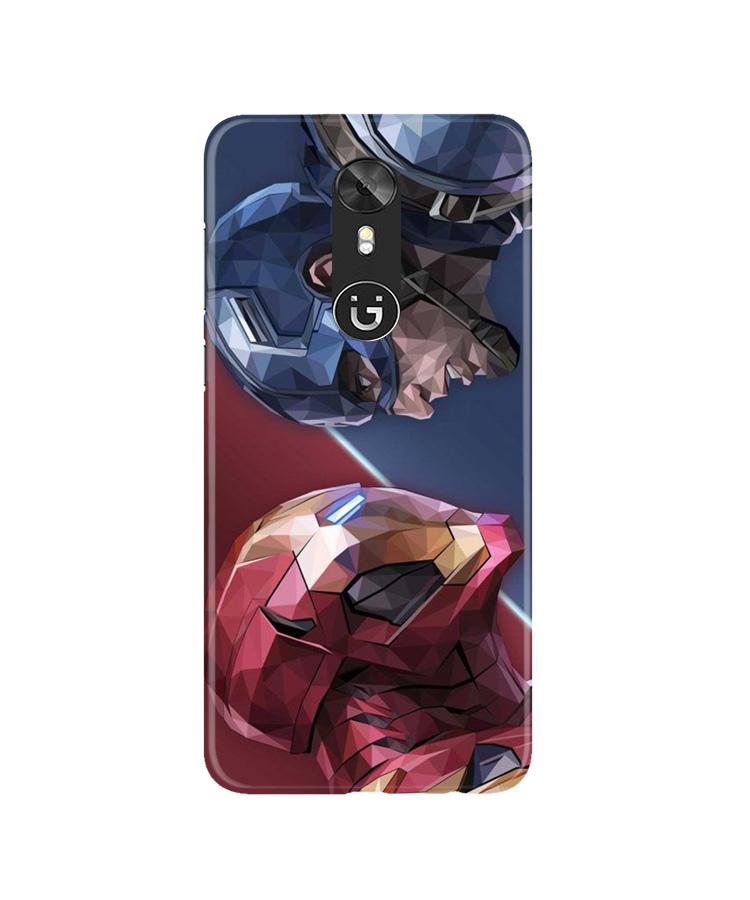 Ironman Captain America Mobile Back Case for Gionee A1 (Design - 245) Ironman Captain America Case for Gionee A1 (Design No. 245)