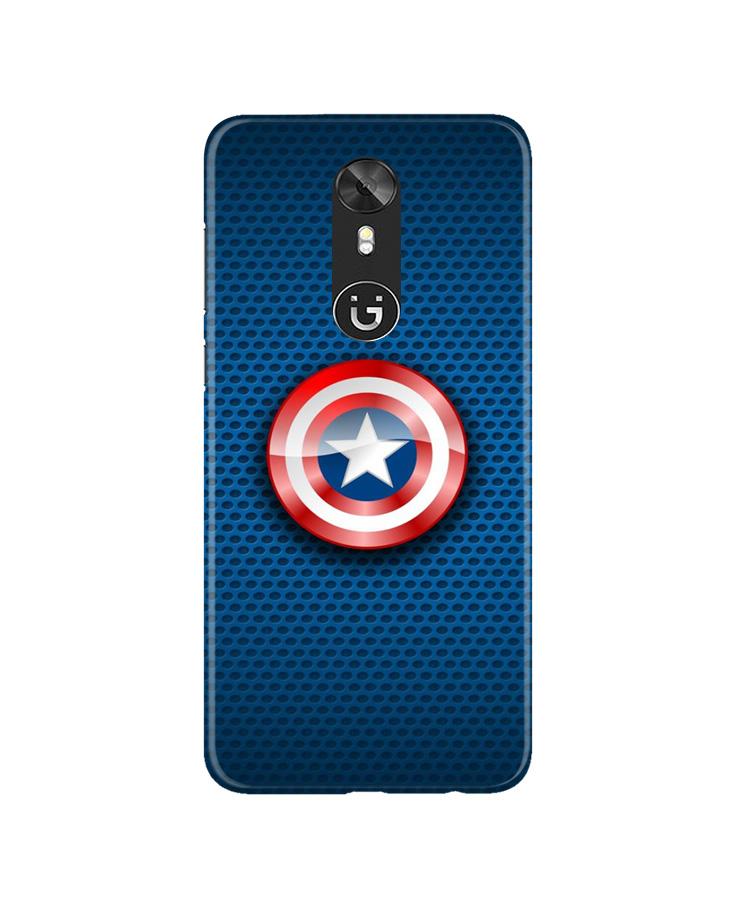 Captain America Shield Mobile Back Case for Gionee A1 (Design - 253) Captain America Shield Case for Gionee A1 (Design No. 253)