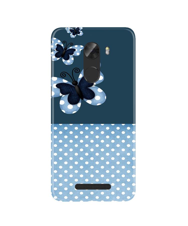 White dots Butterfly Mobile Back Case for Gionee A1 Lite (Design - 31) White dots Butterfly Case for Gionee A1 Lite
