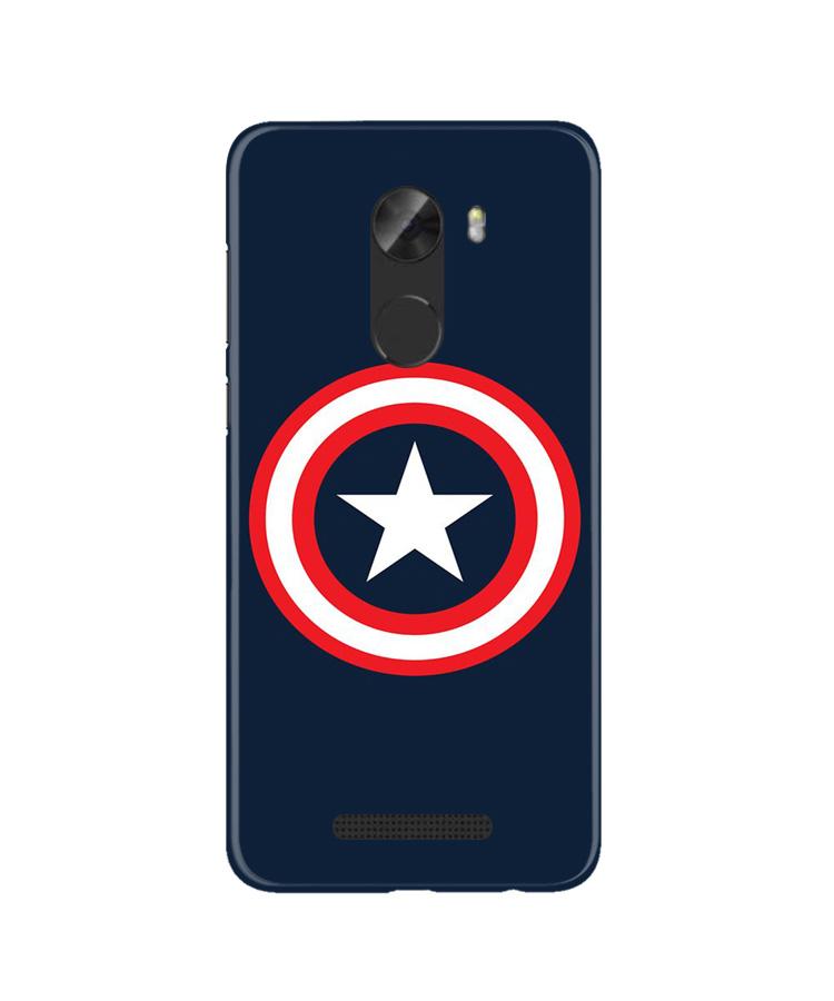 Captain America Mobile Back Case for Gionee A1 Lite (Design - 42) Captain America Case for Gionee A1 Lite