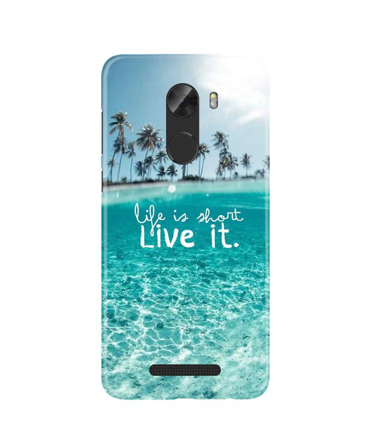 Life is short live it Mobile Back Case for Gionee A1 Lite (Design - 45) Life is short live it Case for Gionee A1 Lite