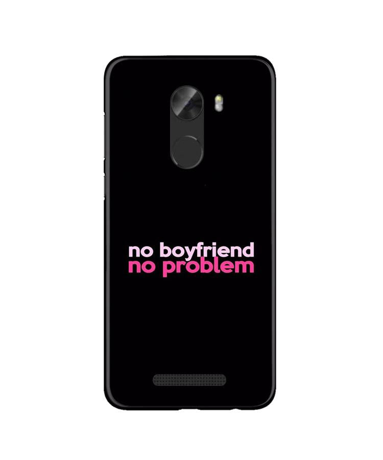 No Boyfriend No problem Mobile Back Case for Gionee A1 Lite (Design - 138) No Boyfriend No problem Case for Gionee A1 Lite (Design - 138)