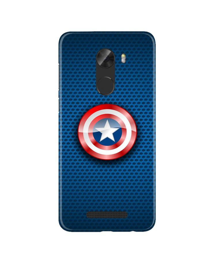 Captain America Shield Mobile Back Case for Gionee A1 Lite (Design - 253) Captain America Shield Case for Gionee A1 Lite (Design No. 253)