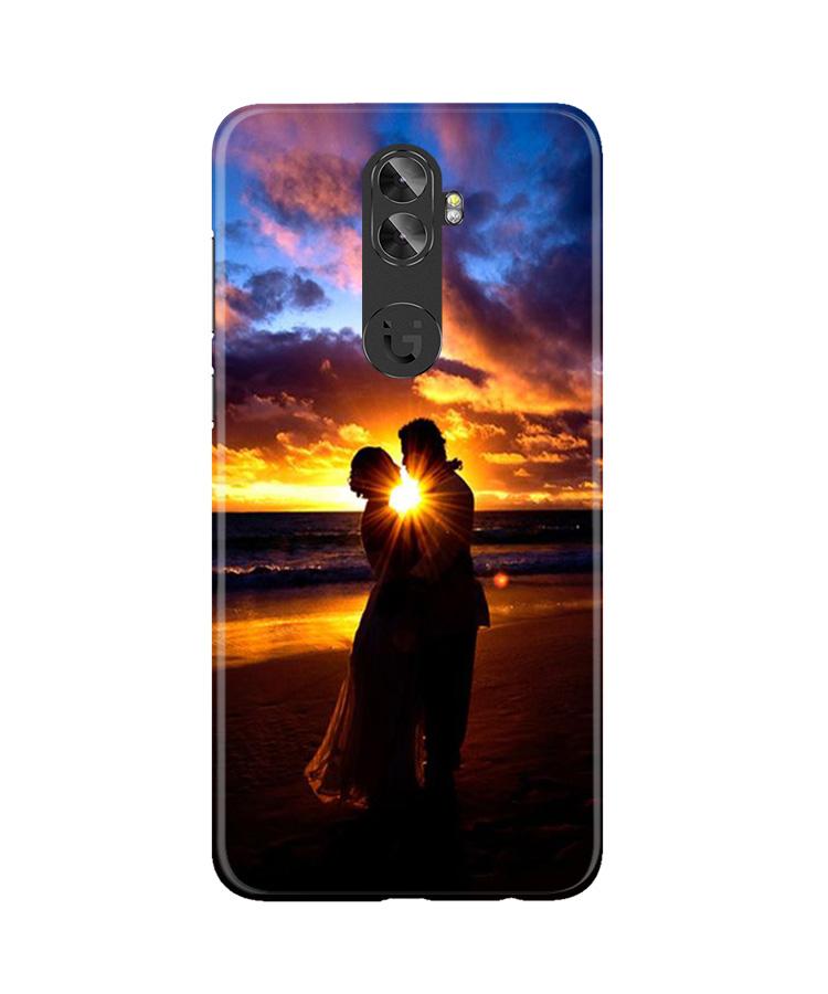 Couple Sea shore Mobile Back Case for Gionee A1 Plus (Design - 13) Couple Sea shore Case for Gionee A1 Plus