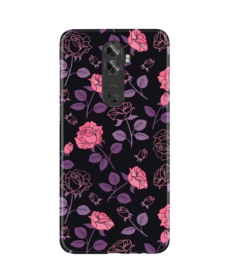Rose Black Background Mobile Back Case for Gionee A1 Plus (Design - 27) Rose Black Background Case for Gionee A1 Plus
