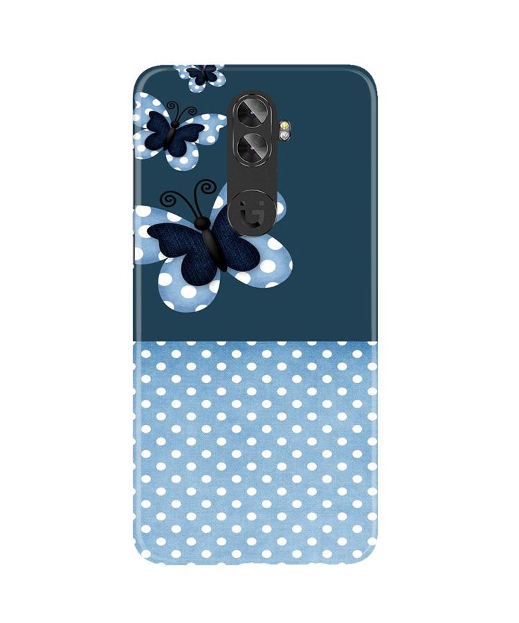 White dots Butterfly Mobile Back Case for Gionee A1 Plus (Design - 31) White dots Butterfly Case for Gionee A1 Plus